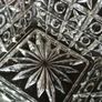 Art Deco Noughts & Crosses Glass Bowl Libochovice 1930s Image 6