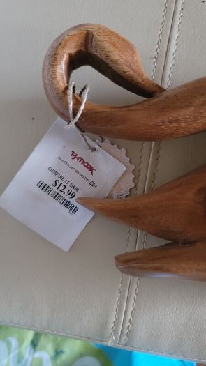 Handmade Wooden Swan Ornament
