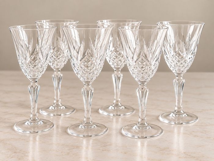 39 Piece Matching Cut Glass Drinking Glass Set