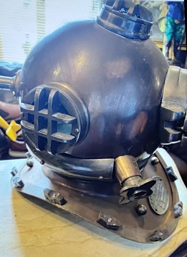 Two diving helmets