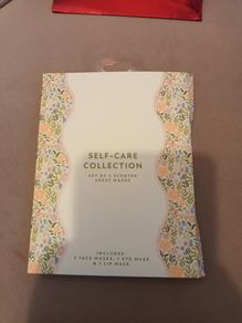 Set of face eye and lip  masks