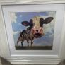 Framed Cow Picture Image 3