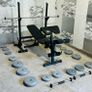Barbell Dumbbells Weights Rack Bench Image 7