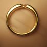 Solid Band Ring with Moissanite Gemstone Image 10