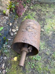 Antique Cast Iron Garden Roller