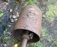 Antique Cast Iron Garden Roller