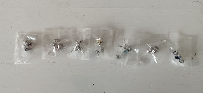 Crystal and Sterling Silver Earrings for Ladies