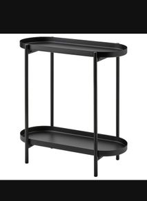 Ikea Olovbad Black Plant Stand