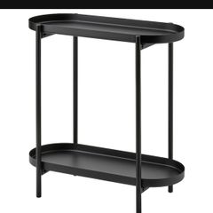 Ikea Olovbad Black Plant Stand