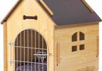 Wooden Pet House with Roof for Dogs Indoor Use, Easy Assemble Breathable Dog Crate for Small Medium Dog Cat, Dog Kennel for Playing and Resting (FREE POSTAGE)