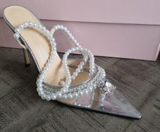 Diamond of Elizabeth Transparent High Heels