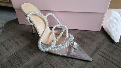 Diamond of Elizabeth Transparent High Heels