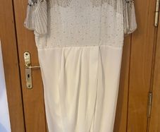 Virgos Lounge Curve Ivory Embellished Dress UK 22
