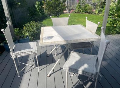 Iron Garden Patio Table & Chairs