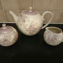 Monsoon Chantilly by Denby, Fine China Tea Set