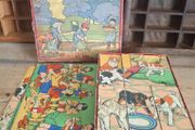 1940s French Wooden Puzzle Blocks