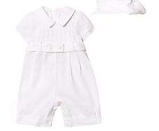 Emile et rose christening/baptism romper