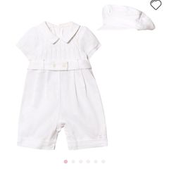 Emile et rose christening/baptism romper