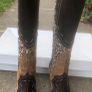 Vicki Beth Brown Animal Print Heeled Boots Pointed Toe Mid Heel UK 4 EU 37 Image 5