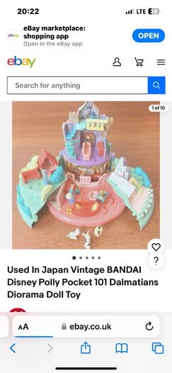 Vintage 1996 Disney Polly pocket 101 Dalmatians