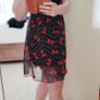 Navy Polka Dot Mini Dress with Bows - Size 6 Image 7