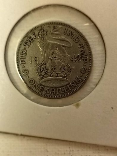 English Shilling 1942