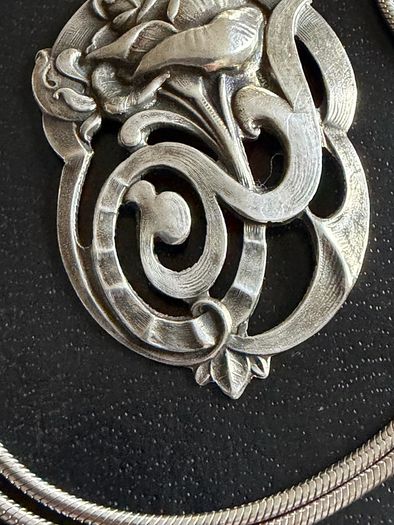 silver necklace