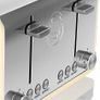 Retro 4-Slice Toaster with Defost/Reheat/Cancle Functions, Cord Storage, 1600W Image 2