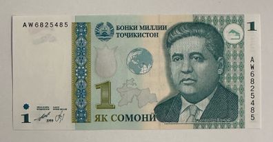 Tajikistan 1 Somoni 1999 Banknote