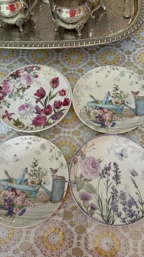 Four Cups and Saucers