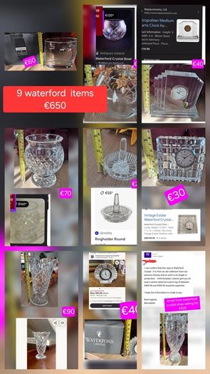 Waterford crystal for sale all like new have 9 waterford crystal items