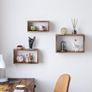 New Set of 3 Cube Rustic Shelves - FREE P&P Image 2