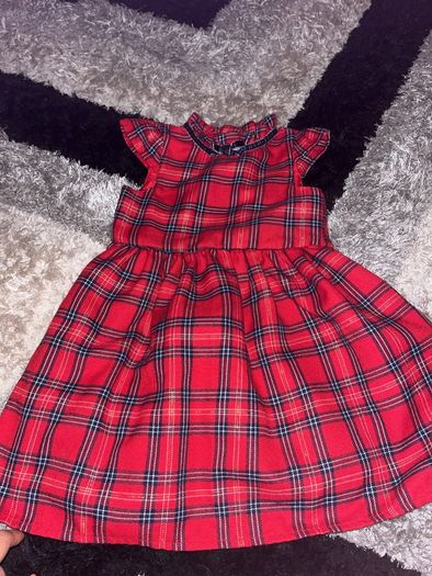 Red Tartan dress 2-3yrs