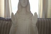 large 24 inch statue of our lady of knock suitable for indoor and oitdoor use.made of fibreglass
