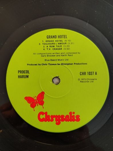 Procol Harum - Grand Hotel Vinyl LP (1973) Original UK Pressing Gatefold w/Lyrics Booklet Symphonic Rock EX+