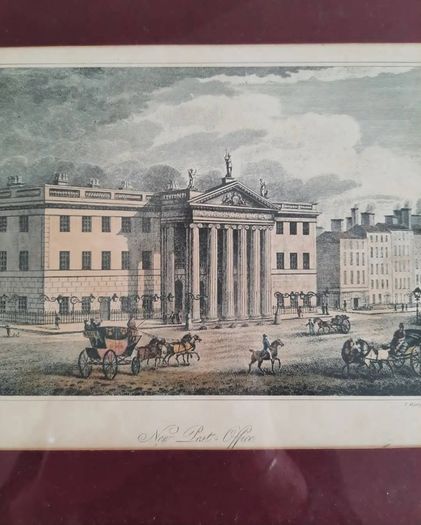 Vintage Print of GPO Dublin
