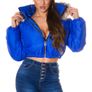 crop winter jacket with hood ROYALBLAU s-m Image 6