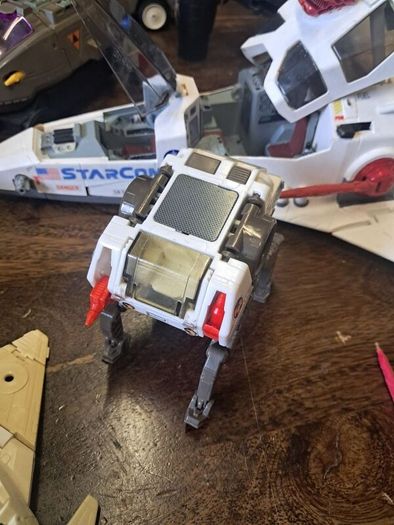 Vintage 1986 Coleco StarCom Fleet Lot, Starhawk, Shadow Raider and 5 Ground Units