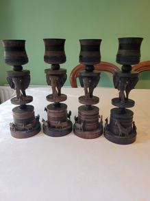 Ebony candleholders