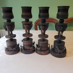 Ebony candleholders