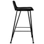 Bar Chairs 2 pcs Black Rattan Image 4