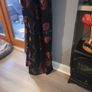 black/red lined curtains Image 2