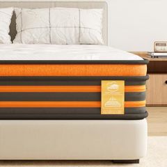 5FT King Size Mattress, 10 Inch 9 Zone Orthopedic Mattresses, King Mattress Gel Wave Memory Foam Pocket Sprung Hybrid Mattress for Pressure Relief Motion Isolation & Edge Support, 150x200x25cm