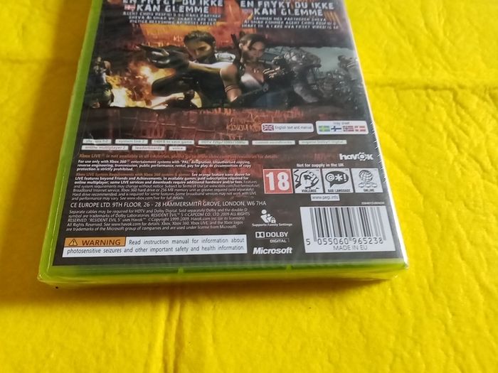Resident evil 5 Xbox 360 games Original