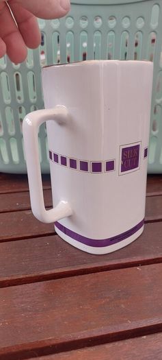 Silk Cut Purple advertising, water jug ,collectors item,,little chip on rim overall good,see pictures for condition, collectors item,,sold as seen