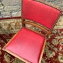 A pair of mid century leatherette kitchen chairs. Image 3