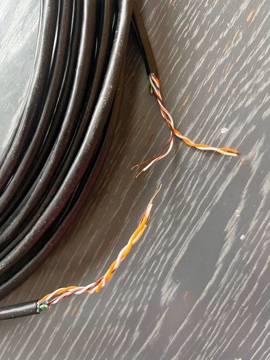 16.3 metres of CAT5e UTP 4-pair network data cable