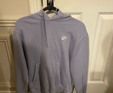 Nike Men's Purple and Blue Hoodie