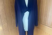 Carolyn Donnelly navy viscose coatigan with pockets