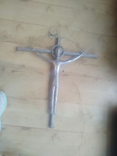mid century brutalist crucifix free postage